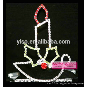 Wunderschöne kristall weihnachten schöne prinzessin kerze tiara